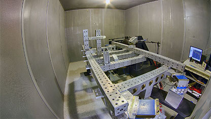 BSR low-noise vibration testing system at Intertek Plymouth, Mich lab.